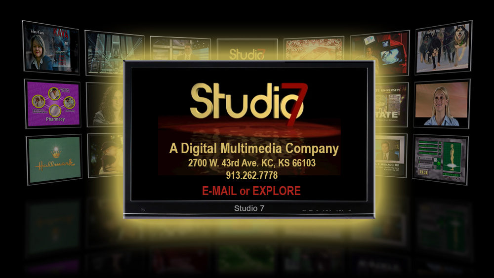 Welcome to Studio 7. Select Explore to see what we can do for you.
